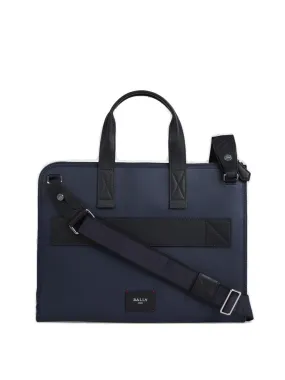 Bally Logo Patch Zip-Up Briefcase