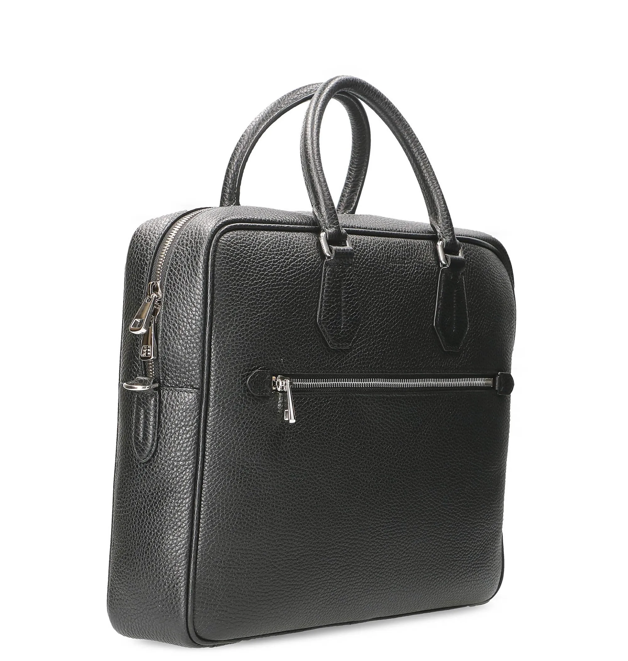 Bally Plain Textured Briefcase