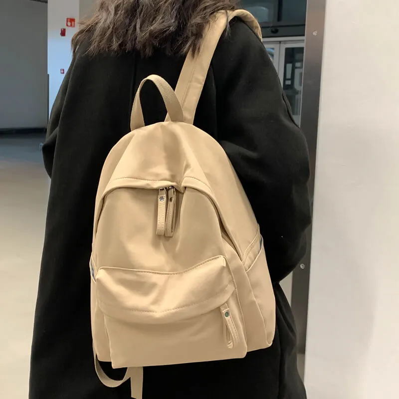 Basic Soft Color College Backpack