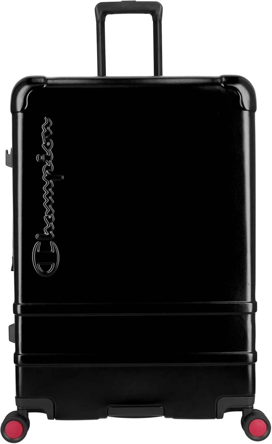 Champion 21 Hardshell Suitcase with Cup Holder & 8 Spinner Wheels - Expandable Carry-On & Checked Luggage - Durable ABS Material - Travel Bags for Men & Women - Airline Approved - With TSA Lock - Blk