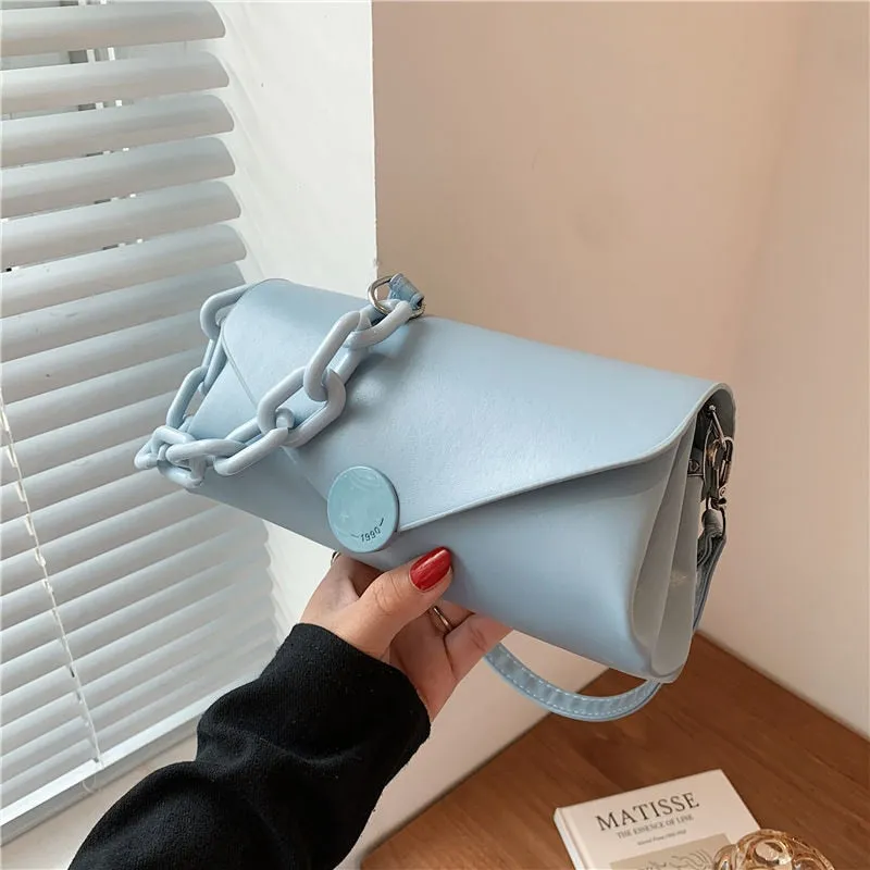 Christmas Gift [EAM] Trendy 2021 New Fashion Messenger Bag Women Bag Summer Versatile Single Shoulder Armpit Small Square Bag Yellow 18A5100