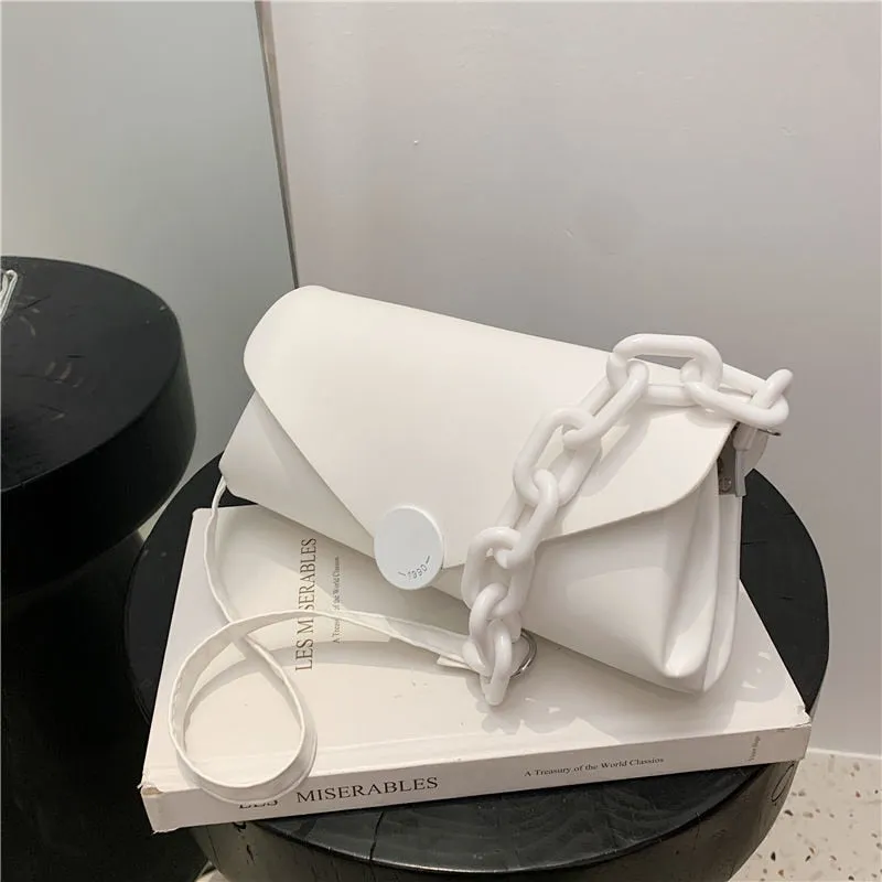 Christmas Gift [EAM] Trendy 2021 New Fashion Messenger Bag Women Bag Summer Versatile Single Shoulder Armpit Small Square Bag Yellow 18A5100