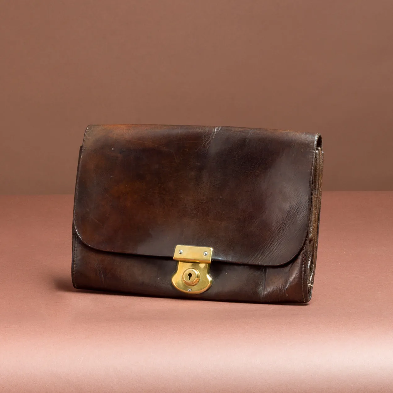 Dark Brown Leather Pouch
