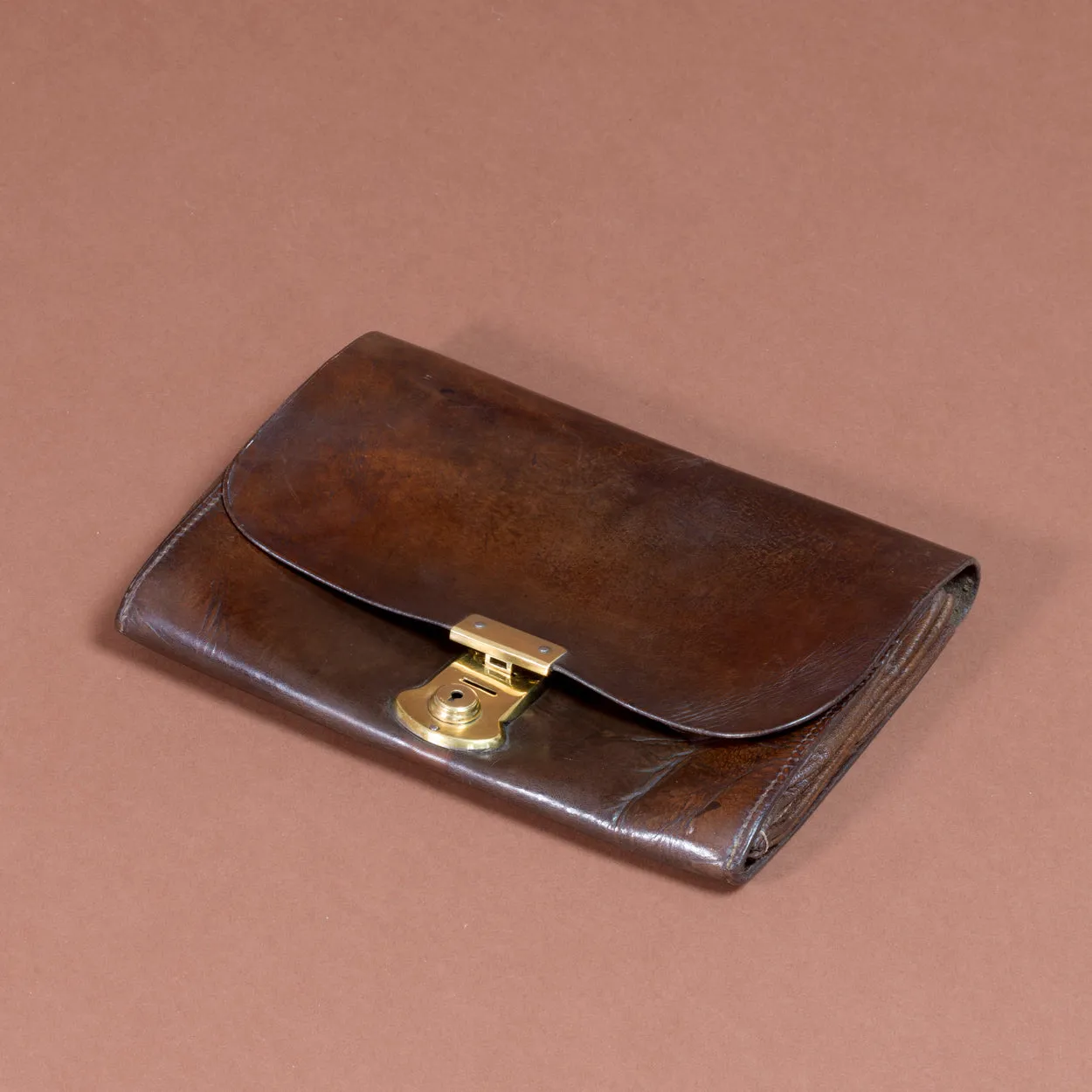 Dark Brown Leather Pouch