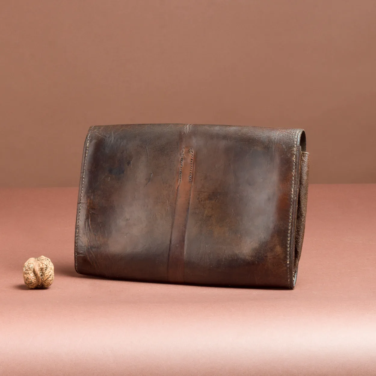 Dark Brown Leather Pouch