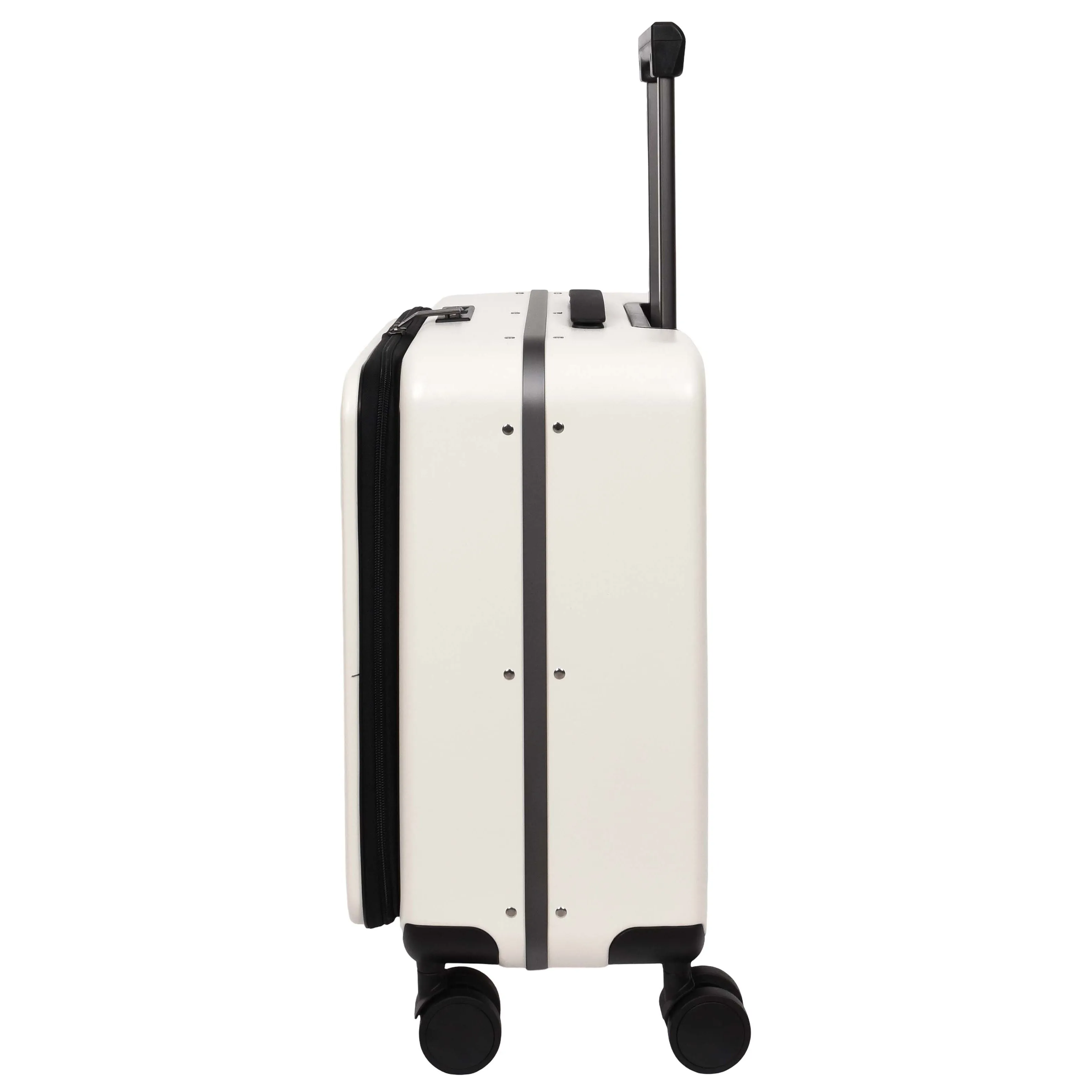 DR696 Four Wheeled Pilot Case Hard Shell Lightweight Cabin Bag White