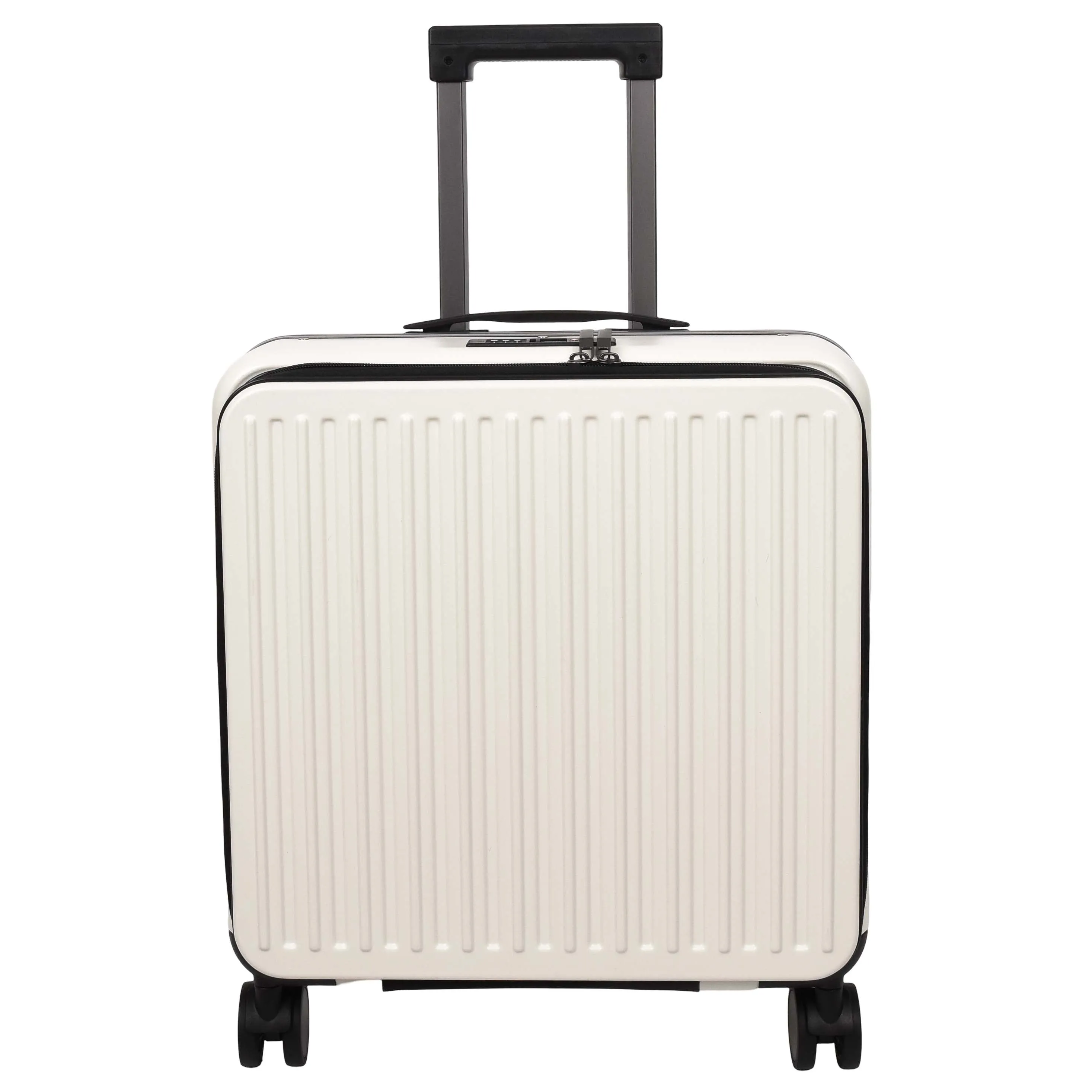 DR696 Four Wheeled Pilot Case Hard Shell Lightweight Cabin Bag White