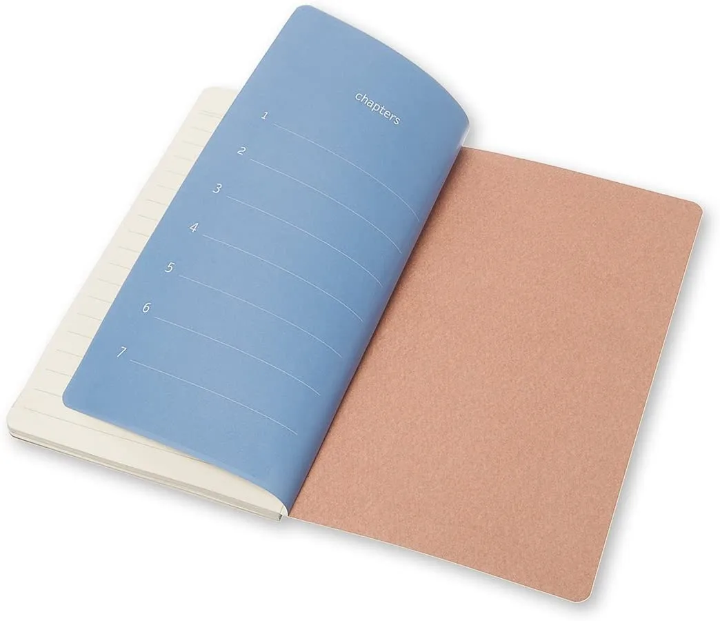 Moleskine Chapters Slim Large, Ruled, Old Rose, Soft Cover Journal