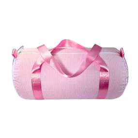 Personalized Glossed Stripe Pink Duffel