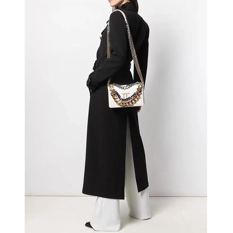 Premium Gold Plated Chain Leather Handbag