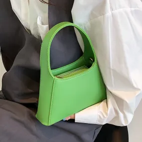 Small PU Leather Crossbody Sling Bag 2022 Summer Trendy Cute Totes Women's Designer Handbag Luxury Shoulder Bags Short Handle