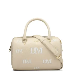 Small Wax Leather Satchel - Off White