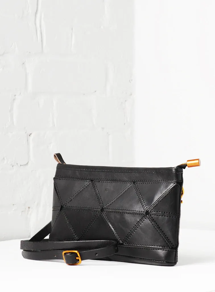 Uppdoo // Origami Clutch/Crossbody Black