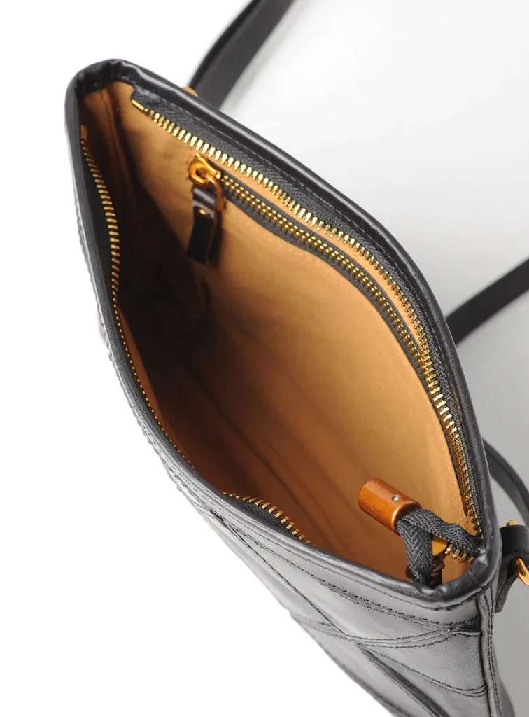 Uppdoo // Origami Clutch/Crossbody Black