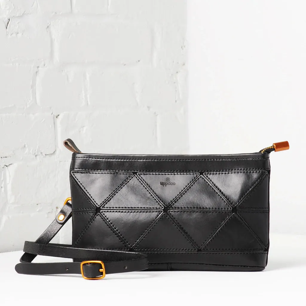 Uppdoo // Origami Clutch/Crossbody Black