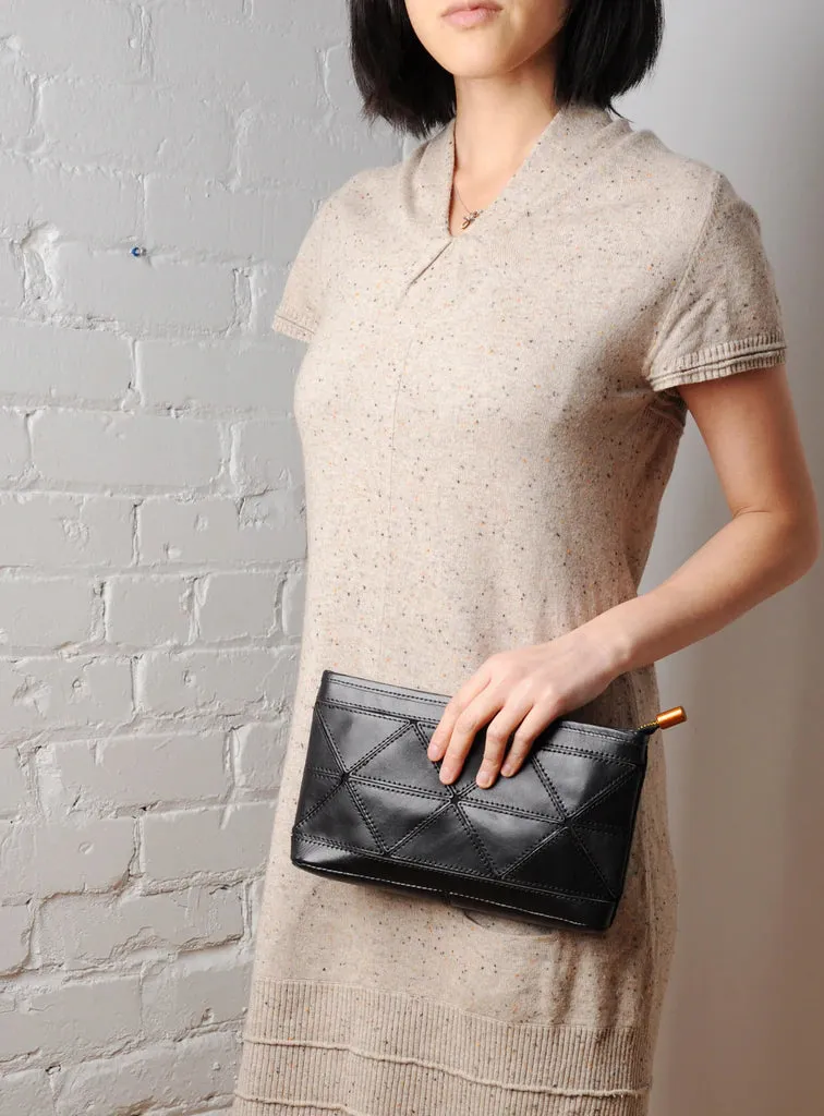 Uppdoo // Origami Clutch/Crossbody Black