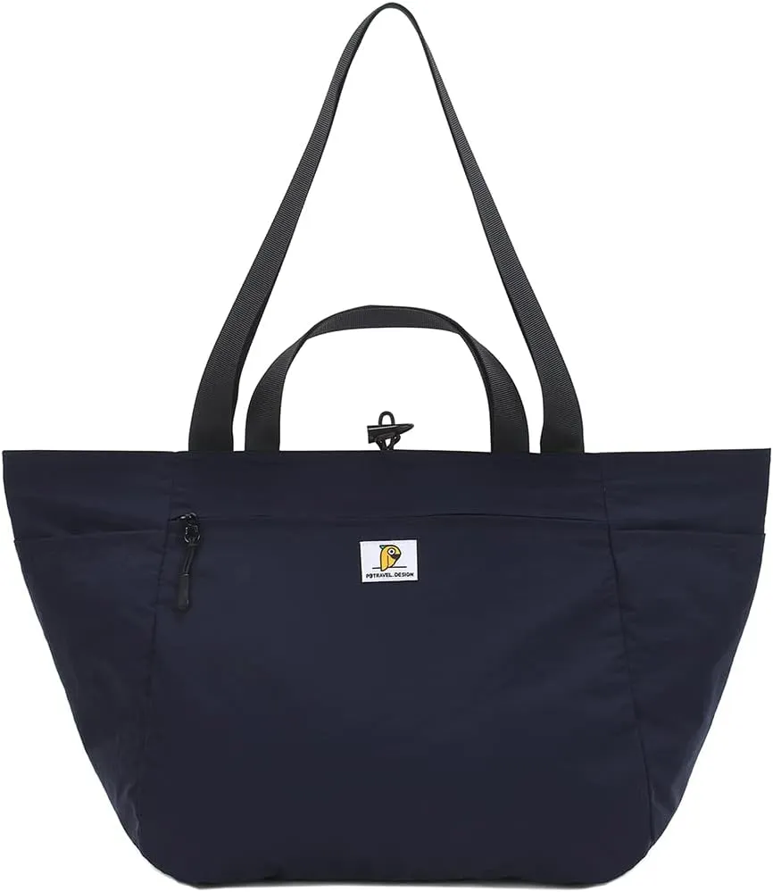 VanFn Duffle Bags, Foldable Travel Totes Duffel Bag, Gym Bags, Weekend Bag, Luggage Duffle, P.Travel Series, Reversible - Navy/Beige, Lightweight